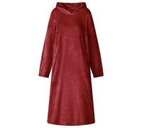 vidaXL Sweat à capuche couverture Rouge Bordeaux l Flanelle