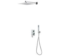 vidaXL Système de douche acier inoxydable 201 argenté