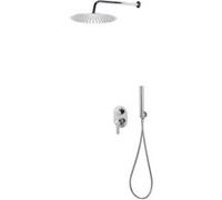 vidaXL Système de douche acier inoxydable 201 argenté