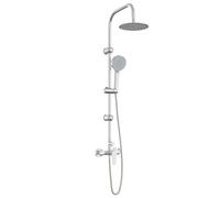 vidaXL Système de Douche Chrome Acier inoxydable 21 x 48 x 112 cm