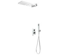 vidaXL Système de douche inox