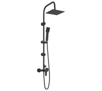 vidaXL Système de Douche Noir Acier inoxydable 21 x 48 x 112 cm