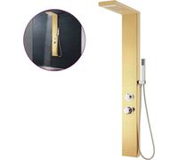 vidaXL Système de panneau de douche Acier inoxydable 201 Golden