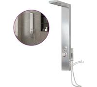 vidaXL Système de panneaux de douche en acier inoxydable Carré