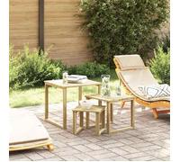 vidaXL table 3 pcs Naturel Pinède imprégnée 42013040