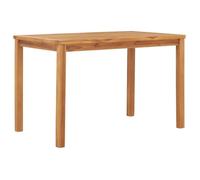 vidaXL Table à dîner de jardin 120x70x77 cm Bois de teck solide
