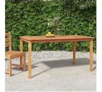 vidaXL Table à dîner de jardin 150x90x75 cm bois massif de teck 316606