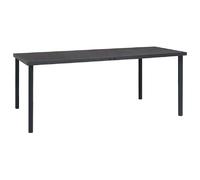 vidaXL Table à dîner d'extérieur - Anthracite 190x90 cm