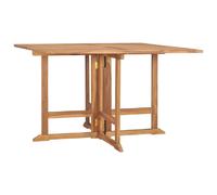 VIDAXL Table à dîner pliable 110x110x75 cm - Teck massif