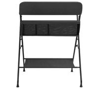 vidaXL Table à langer anthracite fer