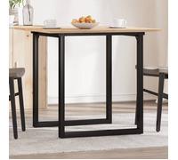 vidaXL Table à Manger Cadre en O, Table à Dîner, Table de Repas Cuisine Restaurant Intérieur, 80x80x75 cm Bois de Pin Massif 3282673