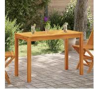 vidaXL Table de jardin à manger 110x55x75 cm en bois massif d'acacia Marron G