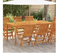 vidaXL Table de jardin à manger 180x90x75 cm en bois massif d'acacia