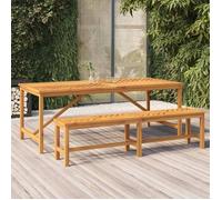 vidaXL Table de jardin à manger 200x90x74 cm en bois massif d'acacia