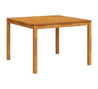 vidaXL Table de jardin à manger 110x110x75 cm en bois massif d'acacia