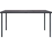 vidaXL Table à manger d'extérieur Anthracite 150x90x74 cm Acier