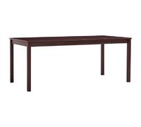 VidaXL Table à Manger Marron Foncé 180x90x73 cm