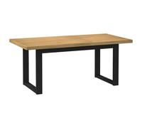 vidaXL Table à manger NOAIN pieds en forme de U 180x90x75cm massif pin