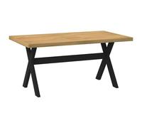 vidaXL Table à manger NOAIN pieds en forme de X 160x90x75cm massif pin