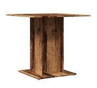 vidaXL Table à Manger Vieux Bois 80 x 80 x 75 cm Bois d'ingénierie