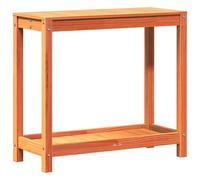 vidaXL Table à plantes avec étagère 82,5x35x75 cm pin massif