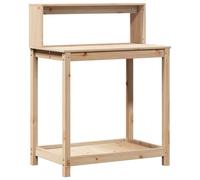 vidaXL Table à plantes avec étagères 82,5x50x109,5 cm Pin massif