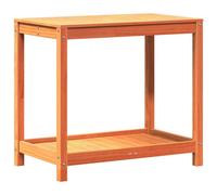 vidaXL Table à plantes Tablette brun cire 82,5x50x75 cm Pin massif