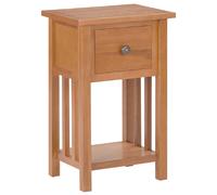 vidaXL Table à revues - Bois de chêne