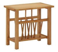 VidaXL Table à revues chêne solide