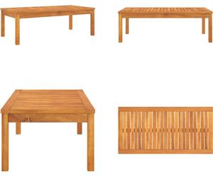 vidaXL Table basse 100x50x33 cm Bois massif Acacia - Table de jardin - Tables de jardin - Tables basses de jardin