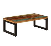 vidaXL Table Basse 100x50x35 cm Bois de manguier Solide et Acier