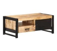 vidaXL Table basse 100x50x40 cm Bois de manguier brut Brun G