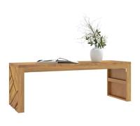 vidaXL Table basse 110x35x38 cm bois massif de teck Marron