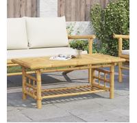 vidaXL Table Basse 110x55x45 cm Bambou, Table d’appoint, Table de Salon, Table d'accent, Bout de canapé, Table Centrale, Table d'extrémité