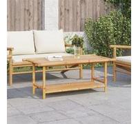 vidaXL Table basse 110×55×45 cm en bambou Marron G