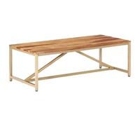 VidaXL Table basse 120 cm - Bois massif
