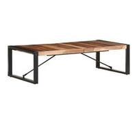 vidaXL Table basse 140x70x40 cm Bois solide Brun G