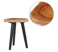 Table basse 40x45 cm Teck solide - vidaXL