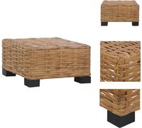 vidaXL Table basse 47×47×28 cm Rotin naturel - Eléments de canapé de jardin