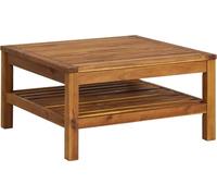 vidaXL Table basse 65x65x35 cm en bois massif d'acacia