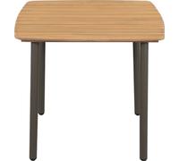 vidaXL Table basse 80x80x72 cm en bois massif d'acacia et acier