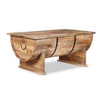vidaXL Table Basse 88x50x40 cm en Bois de Manguier Massif