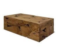 vidaXL Table basse 90 x 50 x 35 cm Teck véritable Marron