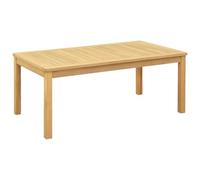 vidaXL Table Basse Acacia Clair 110 x 60 x 45 cm Bois d'Acacia Massif, Mobilier Acacia, Table Basse Rustique, Solide pour Jardin, résiste aux intempéries, en Bois Massif