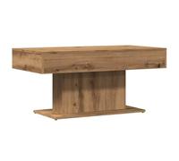 vidaXL Table Basse Artisanale en chêne Massif 96 x 50 x 45 cm