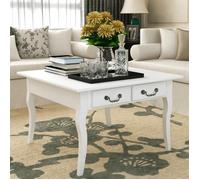 vidaXL Table basse 242436 avec 4 tiroirs Blanc