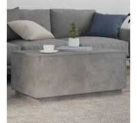 vidaXL Table Basse avec Lumières LED, Bout de Canapé, Table d'Appoint, Meuble de Salon Salle de Séjour Intérieur, Moderne, 839878 Gris G
