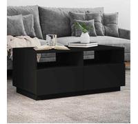 vidaXL Table Basse avec Lumières LED, Bout de Canapé, Table d'Appoint, Meuble de Salon Salle de Séjour Maison Intérieur, 839834