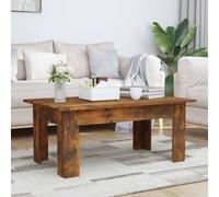 vidaXL Table basse avec lumières LED noir 90x50x40 cm