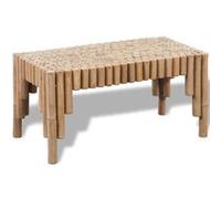 vidaXL Table basse Bambou Bambou authentique G